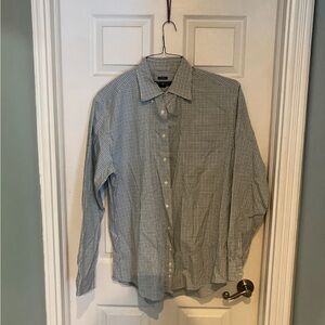 Pronto Uomo Blue Checkered Dress Shirt